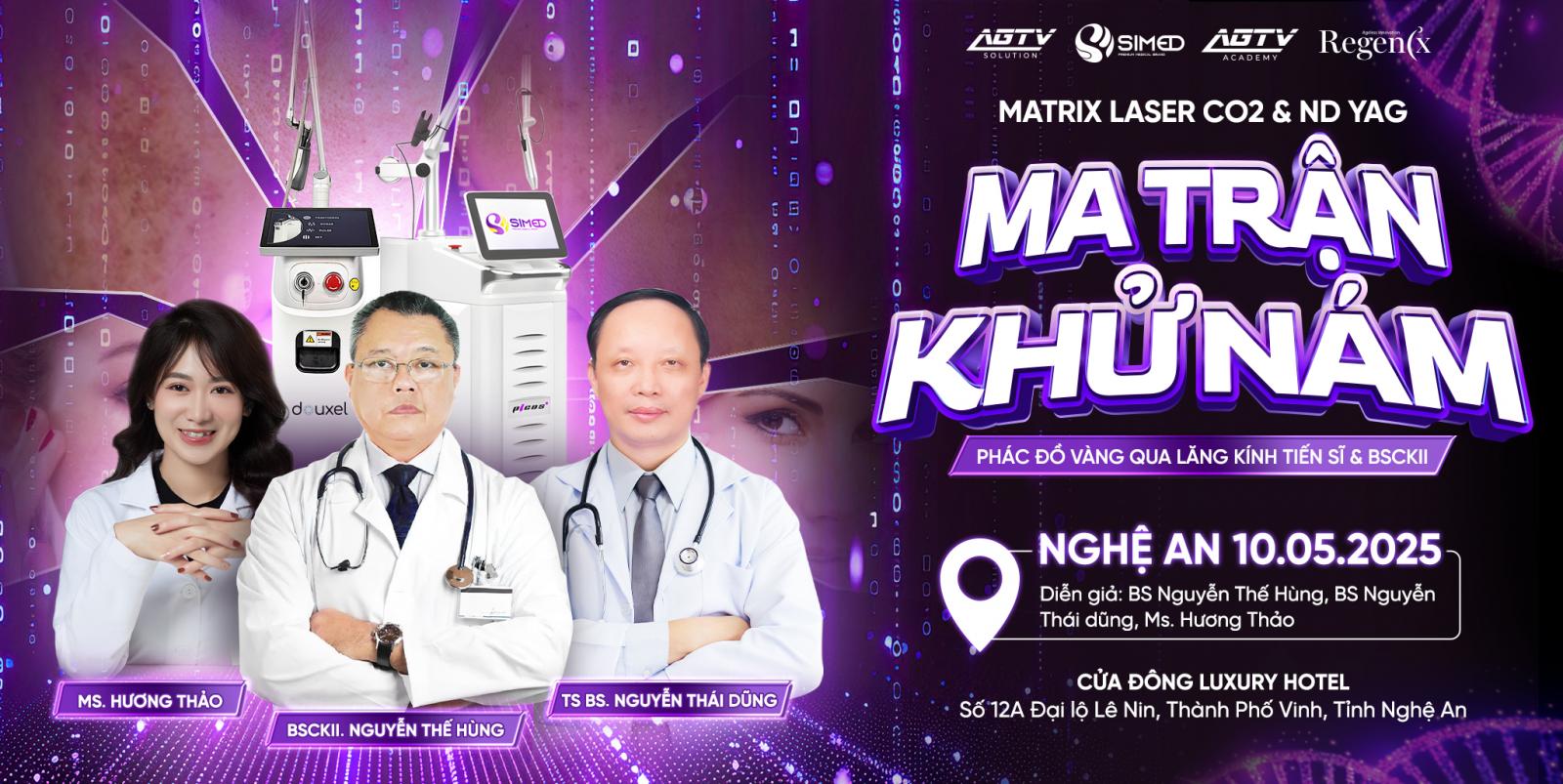 SIMED ĐƯA HỘI THẢO MATRIX LASER CO2 & YAG - MA TRẬN KHỬ NÁM ĐẾN VỚI MIỀN TRUNG