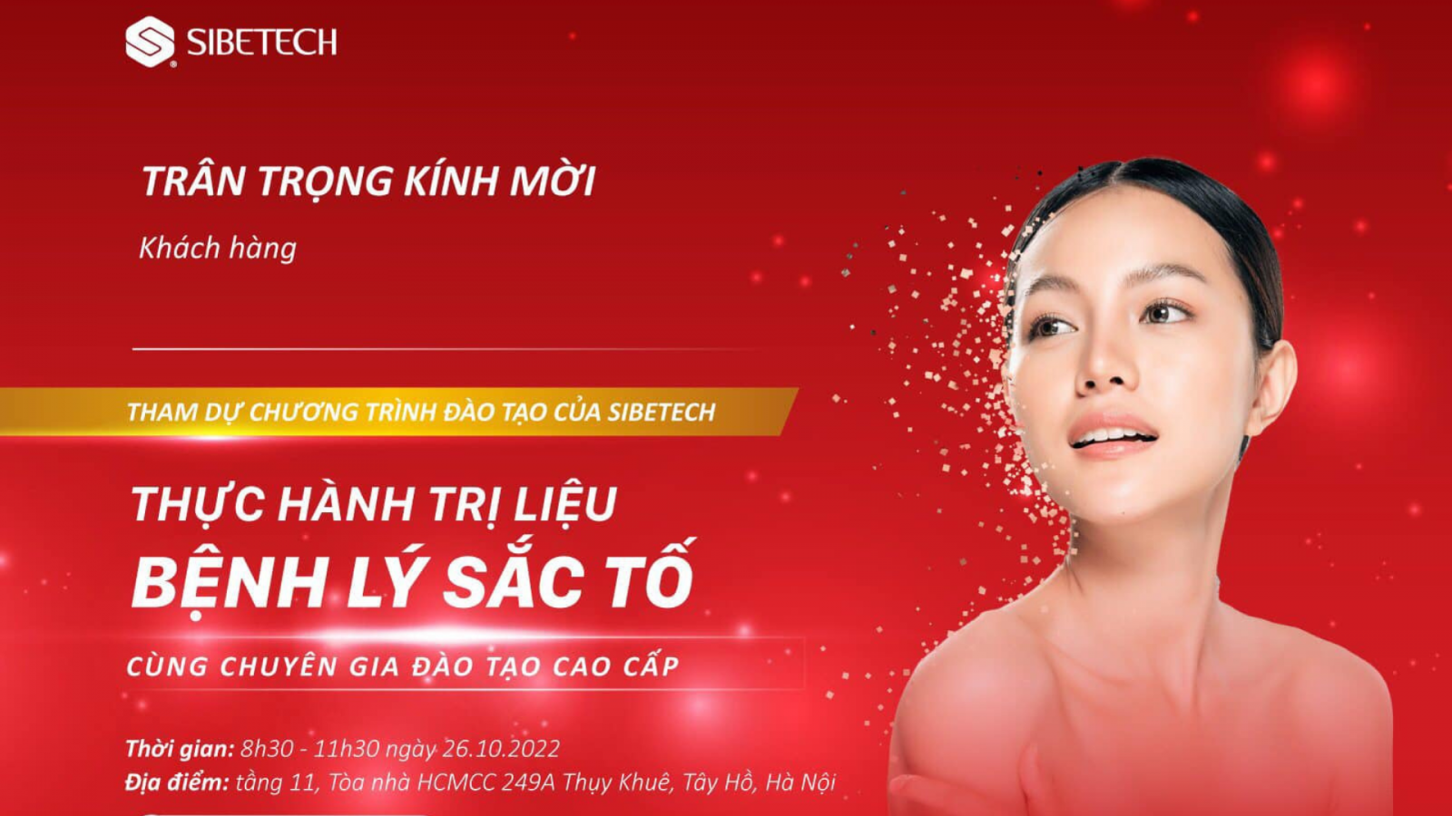 WORKSHOP “THỰC HÀNH TRỊ LIỆU BỆNH LÝ SẮC TỐ NGÀY 26 THÁNG 10