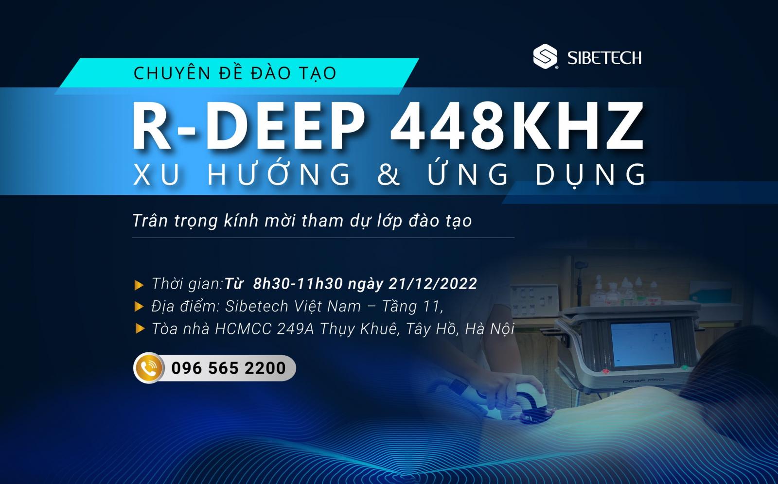 Thư mời tham dự lớp học chuyên đề đào tạo: “R-DEEP 448Khz–Xu hướng và Ứng dụng”