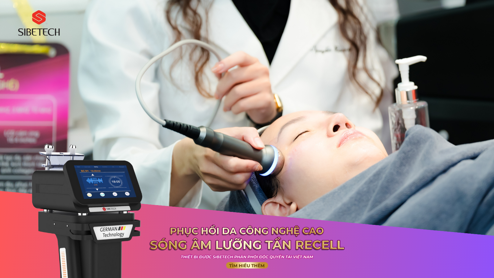 XU HƯỚNG PHỤC HỒI DA CÔNG NGHỆ CAO VỚI SÓNG ÂM LƯỠNG TẦN RECELL